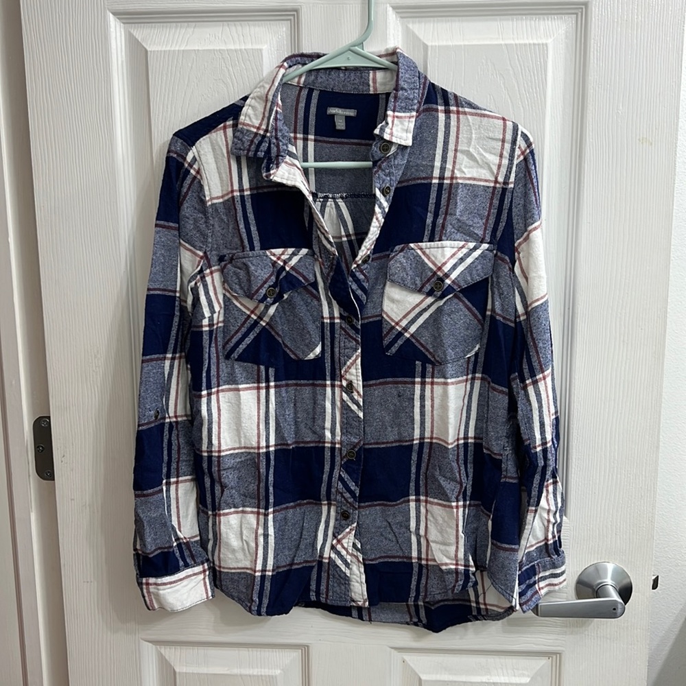 Blue Plaid Shirt